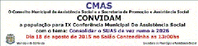 IX Conferência Municipal de Assistência Social