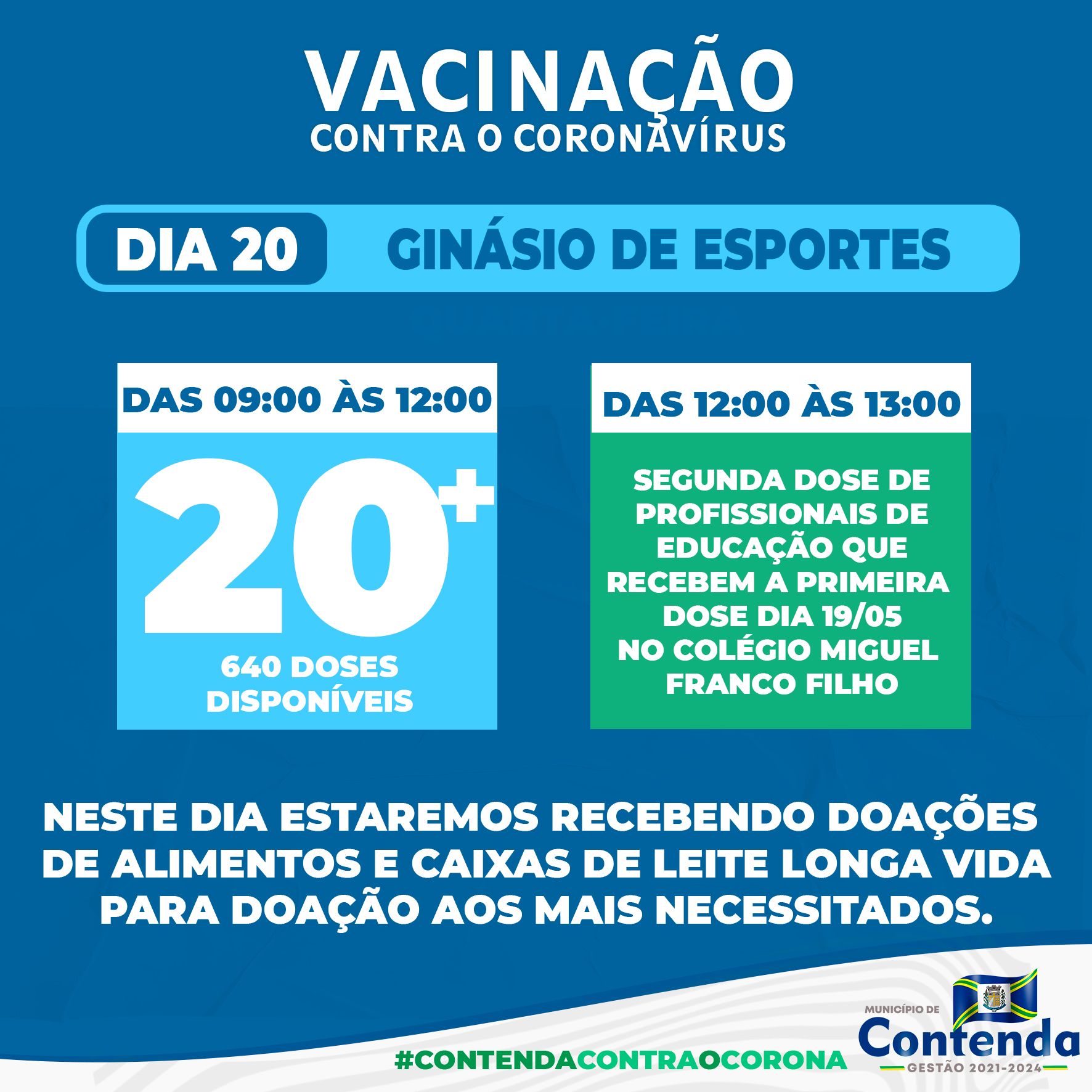 Vacinação Covid-19 20 anos ou mais!