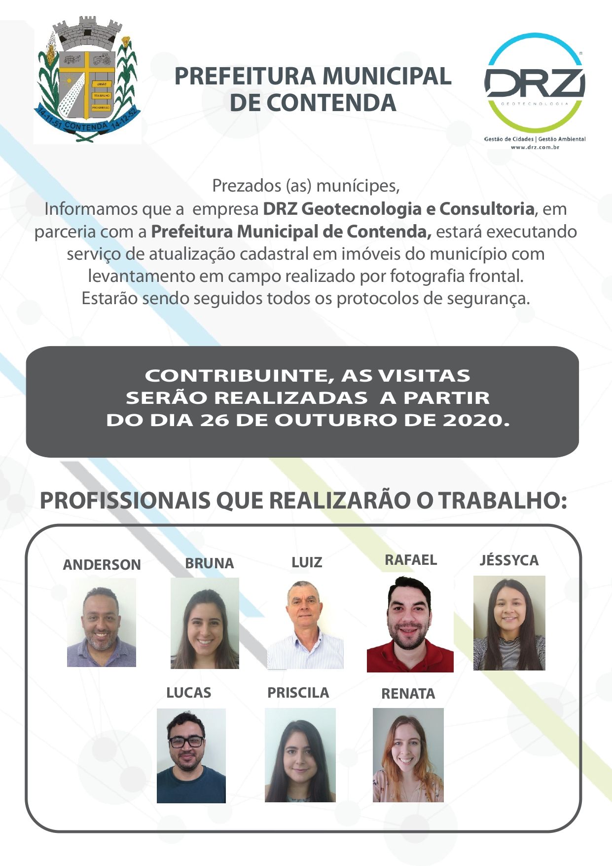 Prefeitura está realizando atualização cadastral imobiliária