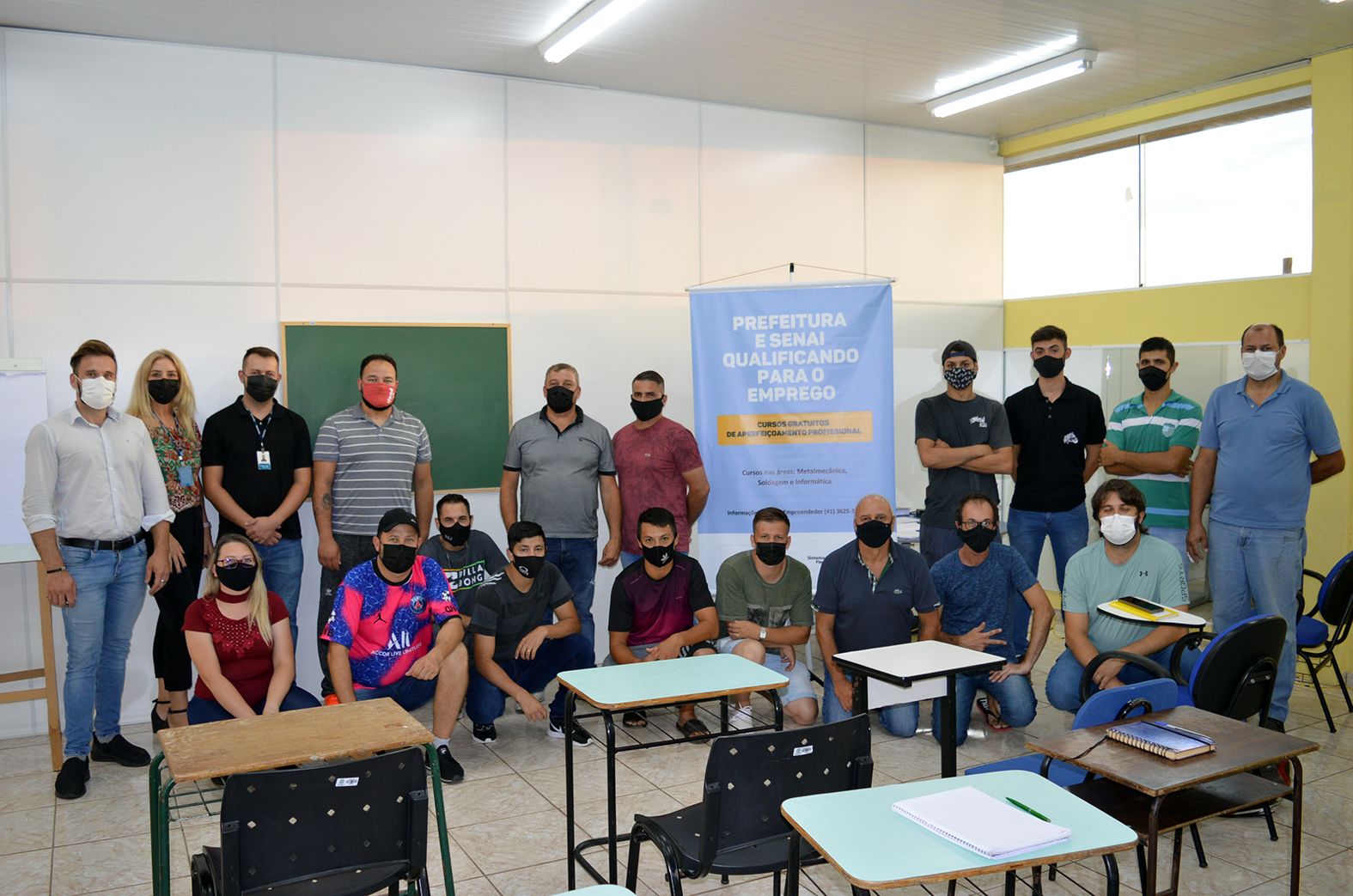 Começa o curso de soldador em Contenda