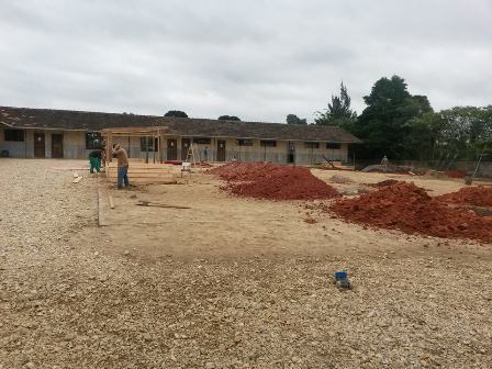 Inicia a obra da construção de Quadra Coberta na Escola Municipal Nossa Senhora das Graças em Catanduvas do Sul.