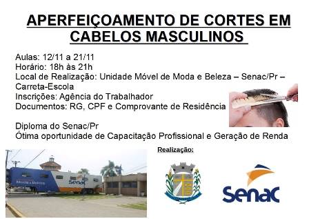 Curso de Aperfeiçoamento em Cortes Masculinos - Inscrições Abertas - Senac