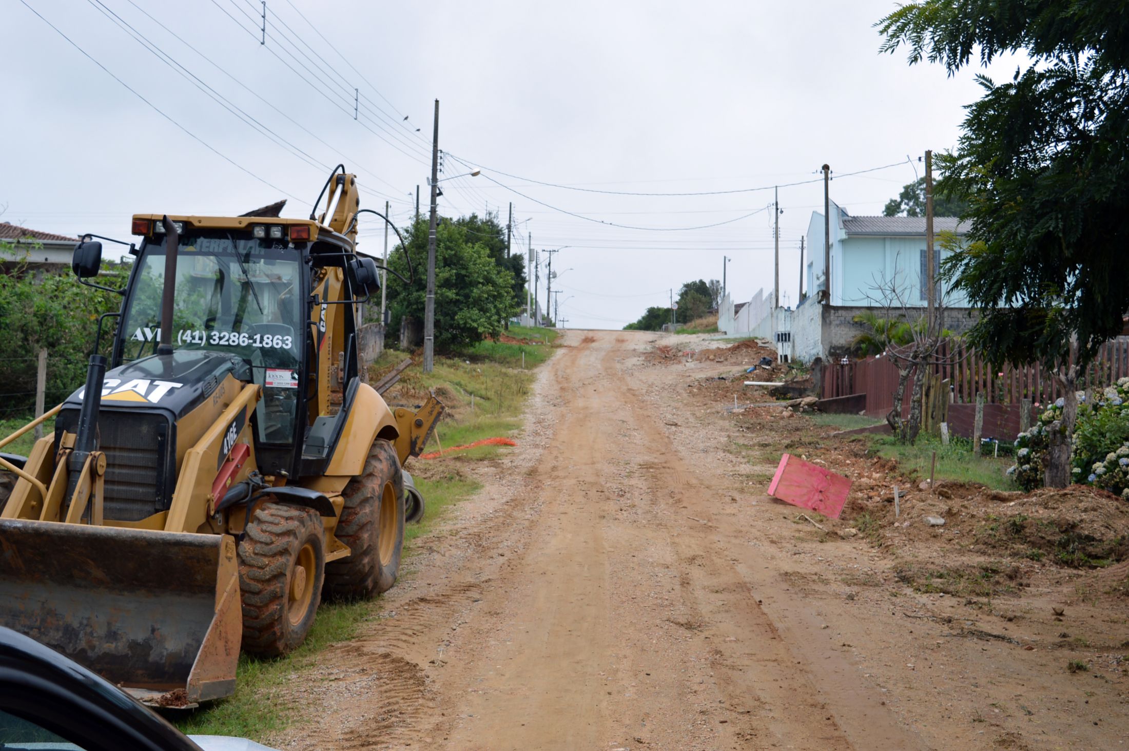 Contenda inicia a pavimentação de mais 7 ruas