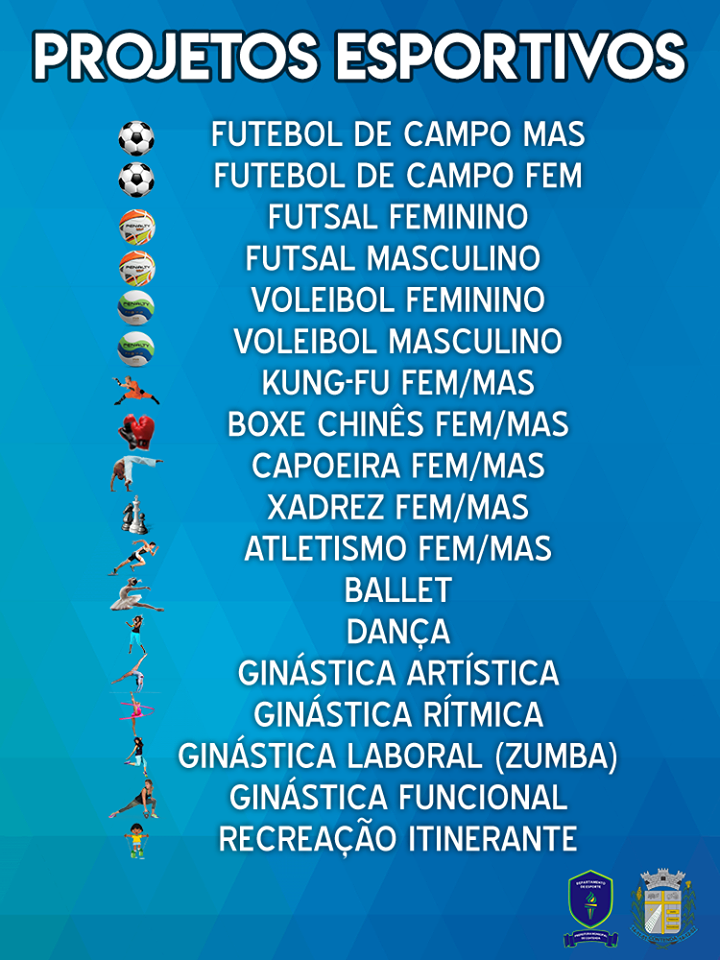 ***COMUNICADO - PROJETOS ESPORTIVOS 2018***