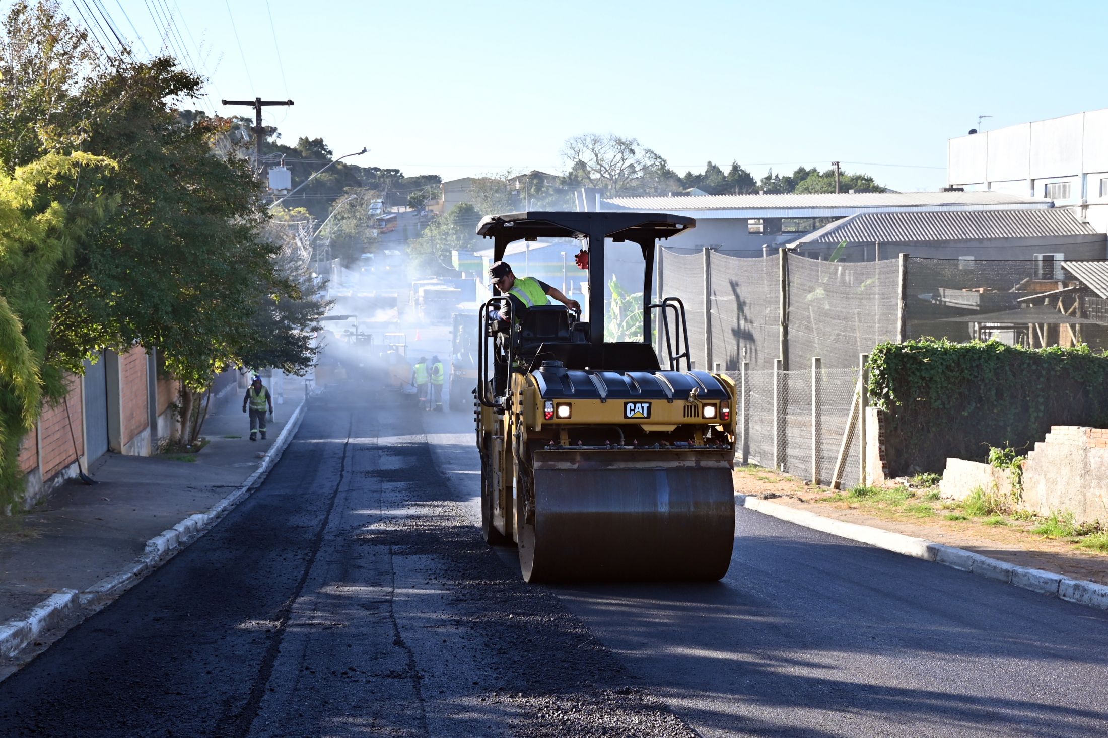 Avançam as obras de recape em Contenda