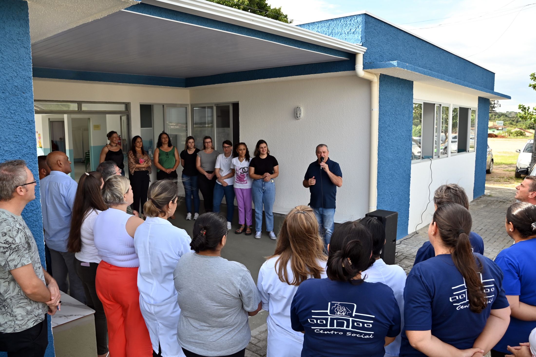 Contenda reinaugura reforma da UBS do Centro Social