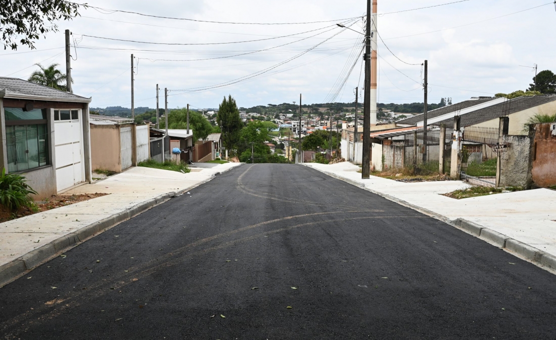 Prefeitura de Contenda pavimenta novas ruas