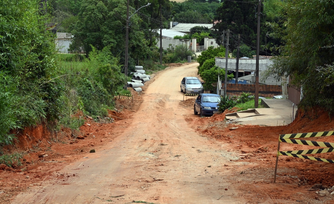 Iniciam as pavimentações em Pedro Machado