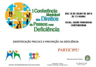 1.ª Conferência Municipal dos Direitos da Pessoa com Deficiência