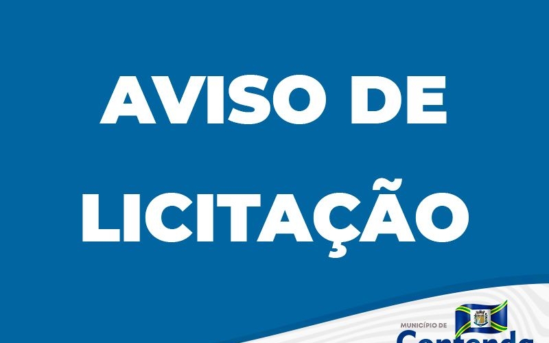 Aviso de Licitação