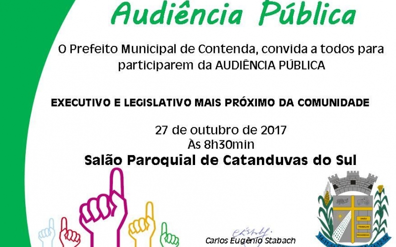 CONVITE - AUDIÊNCIA PÚBLICA