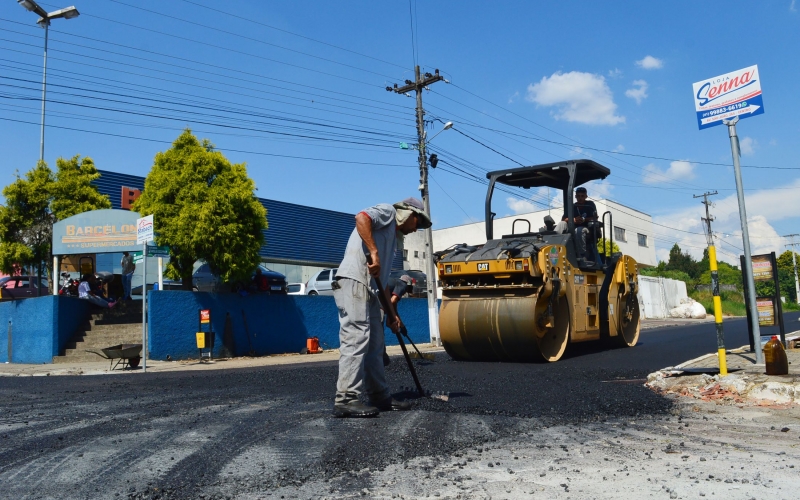 Avançam as obras de recape em Contenda